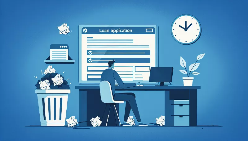 What are the common mistakes to avoid when filling out an online loan application?